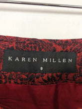 Load image into Gallery viewer, Karen Millen Floral Jacquard Mini Skirt | UK8 | Red
