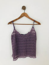 Load image into Gallery viewer, Jigsaw Women’s Lace Long Sleeve Wrap Blouse Top | L UK14 | Purple
