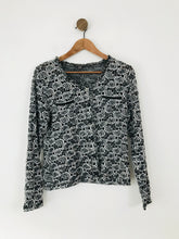 Load image into Gallery viewer, Marie Méro Women&#39;s Floral Cardigan | UK14 | Grey
