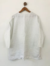 Load image into Gallery viewer, Elemente Clemente Women&#39;s Linen Striped Blouse | 2 UK14 | White

