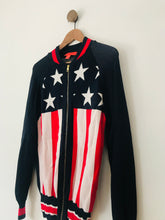 Load image into Gallery viewer, Tommy Hilfiger Women&#39;s American Flag Zip Cardigan | S UK8 | Blue
