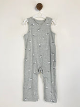Load image into Gallery viewer, The Little White Company Kid&#39;s Cotton Animal Print Playsuit | 12-18 Months | Grey
