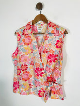 Load image into Gallery viewer, Talbots Women&#39;s Floral Wrap Tank Top | L UK14 | Multicoloured

