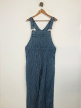 Load image into Gallery viewer, Toast Women&#39;s Cotton Striped Dungarees | UK14 | Blue
