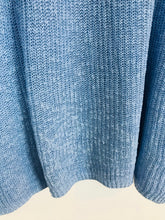 Load image into Gallery viewer, John Lewis Women’s Light Linen Blend Knit Jumper | UK16 | Blue
