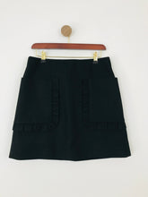 Load image into Gallery viewer, COS Women&#39;s Wool Blend Mini Skirt | 38 UK10 | Black
